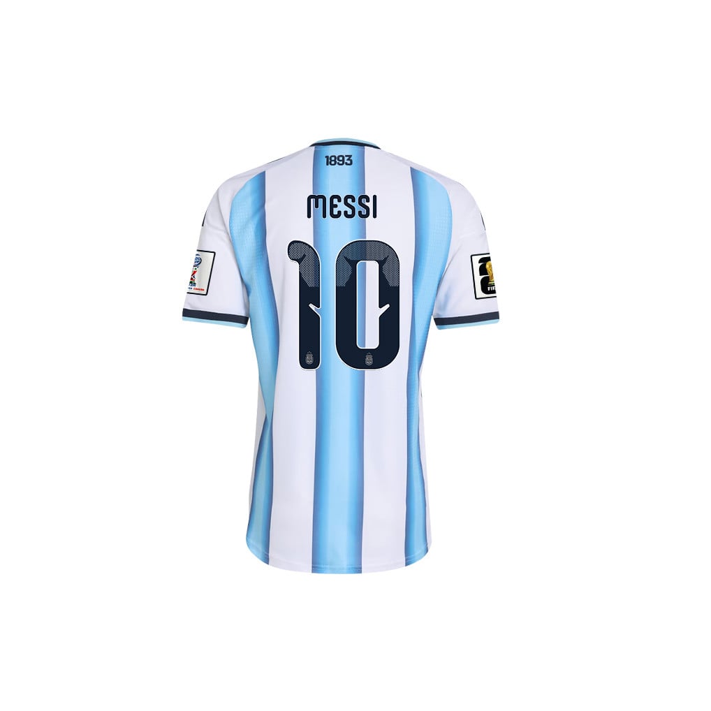 Lionel Messi 10 Argentina 2026 Youth Home Jersey & Shorts Set - White