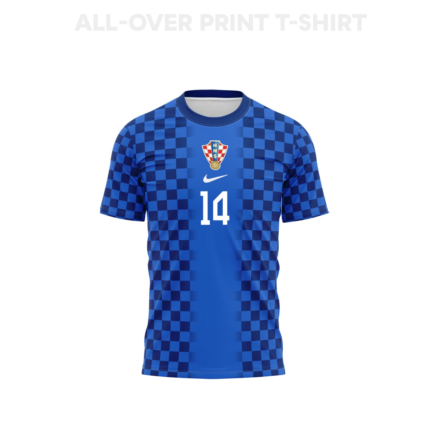 Ivan Perisic 14 Croatia 2026 Away 3D T-Shirt Fully Printed – Unisex, Blue