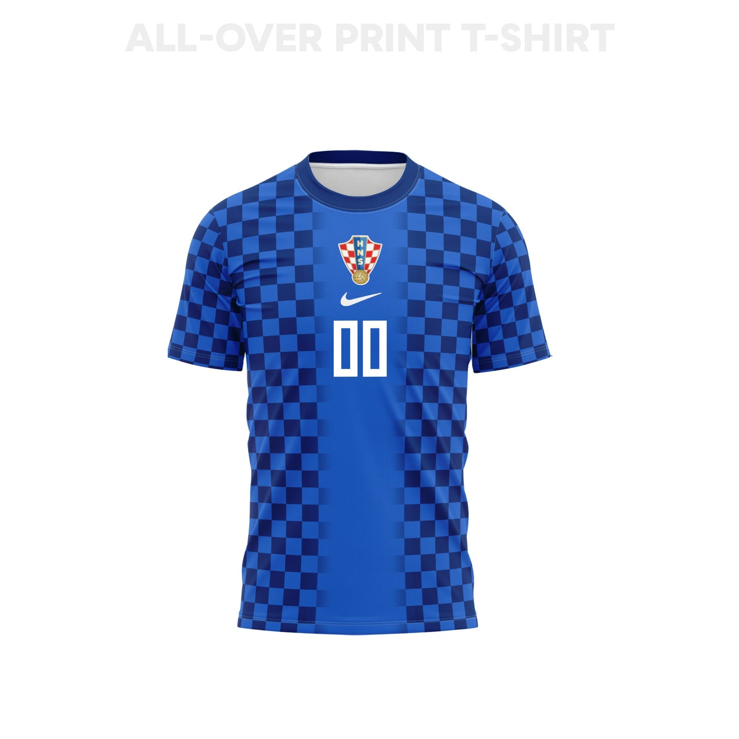 Croatia 2026 Away 3D T-Shirt Fully Printed – Personalized – Unisex, Blue