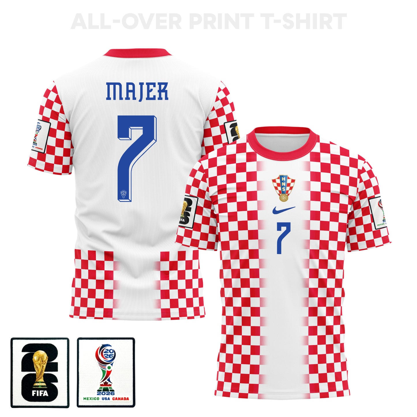 Lovro Majer 7 Croatia 2026 Home 3D T-Shirt Fully Printed – Unisex, White