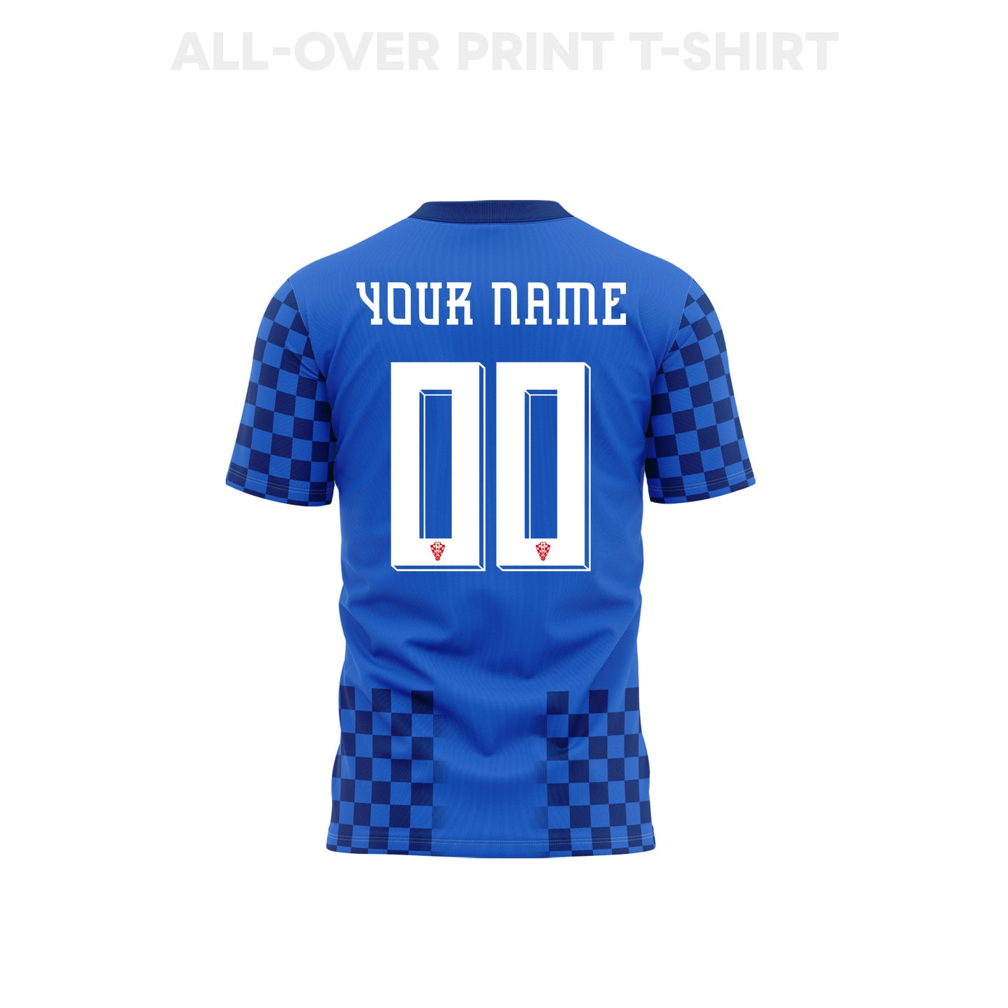 Croatia 2026 Youth Away 3D T-shirt Fully Printed – Personalized – Blue