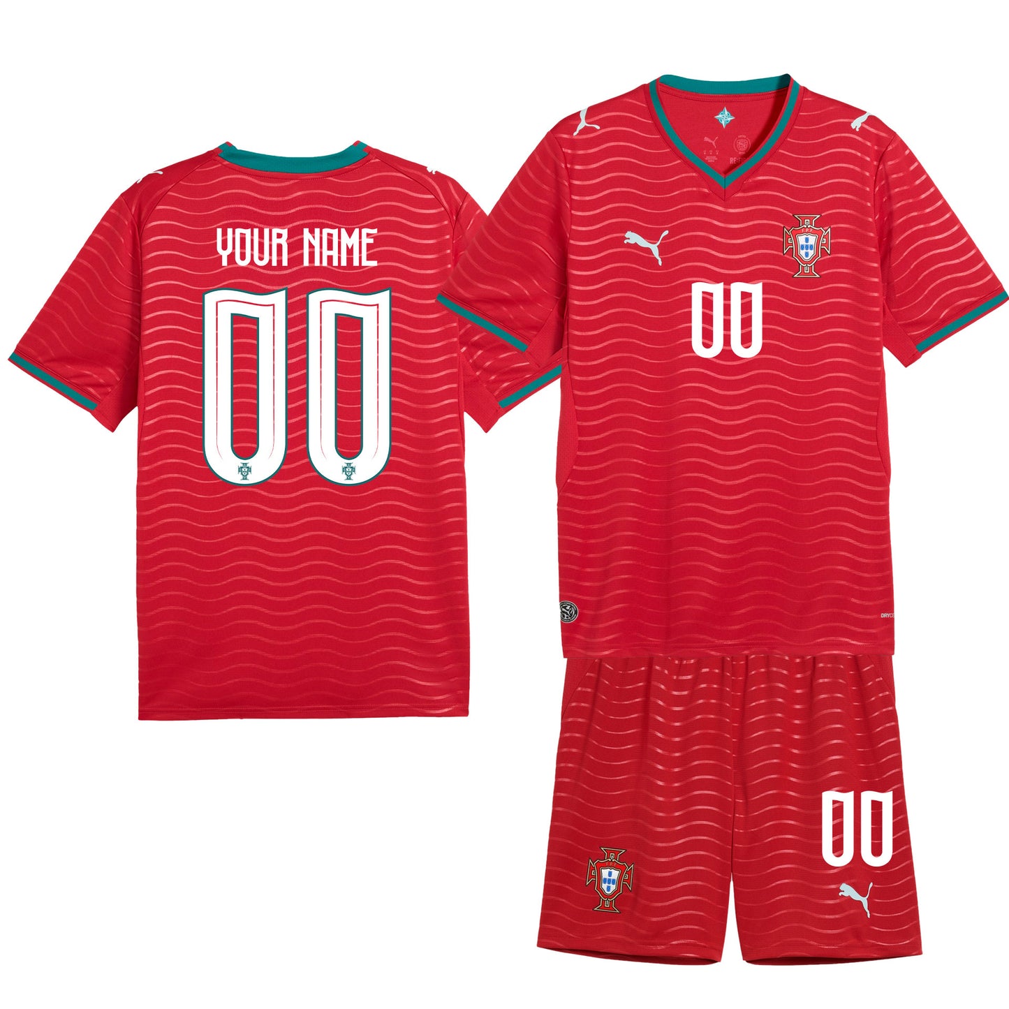 Portugal 2026 Home Men Jersey & Shorts Set – Personalized - Red