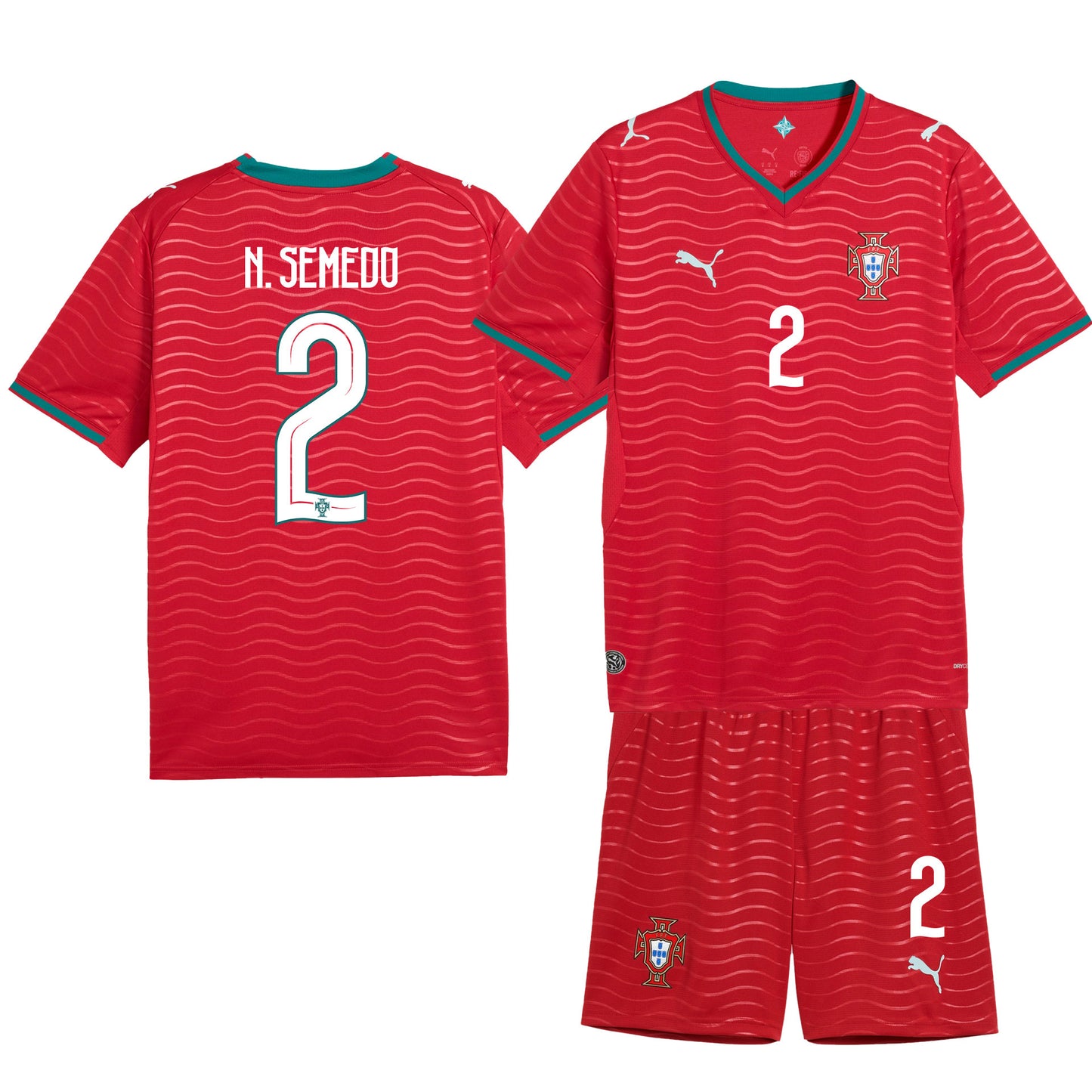 Nélson Semedo 2 Portugal 2026 Home Men Jersey & Shorts Set – Red