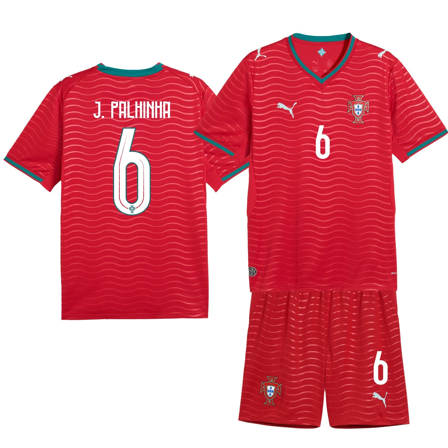João Palhinha 6 Portugal 2026 Home Men Jersey & Shorts Set – Red