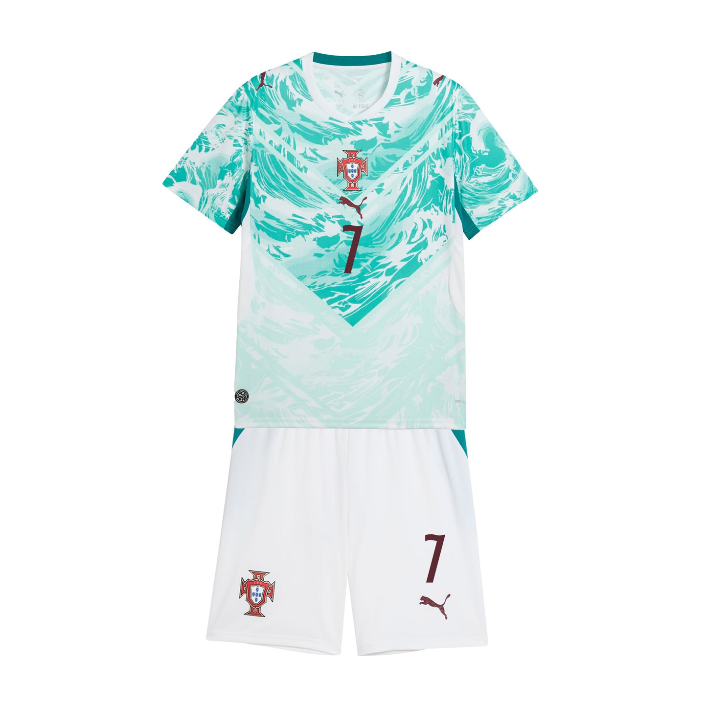 Cristiano Ronaldo 7 Portugal 2026 Away Men Jersey & Shorts Set – White