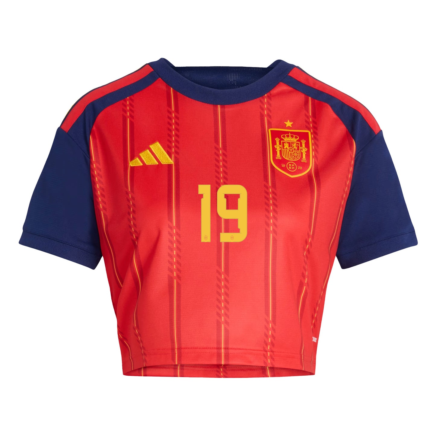 Lamine Yamal 19 Spain 2026 Home Women's Cropped Jersey - Red