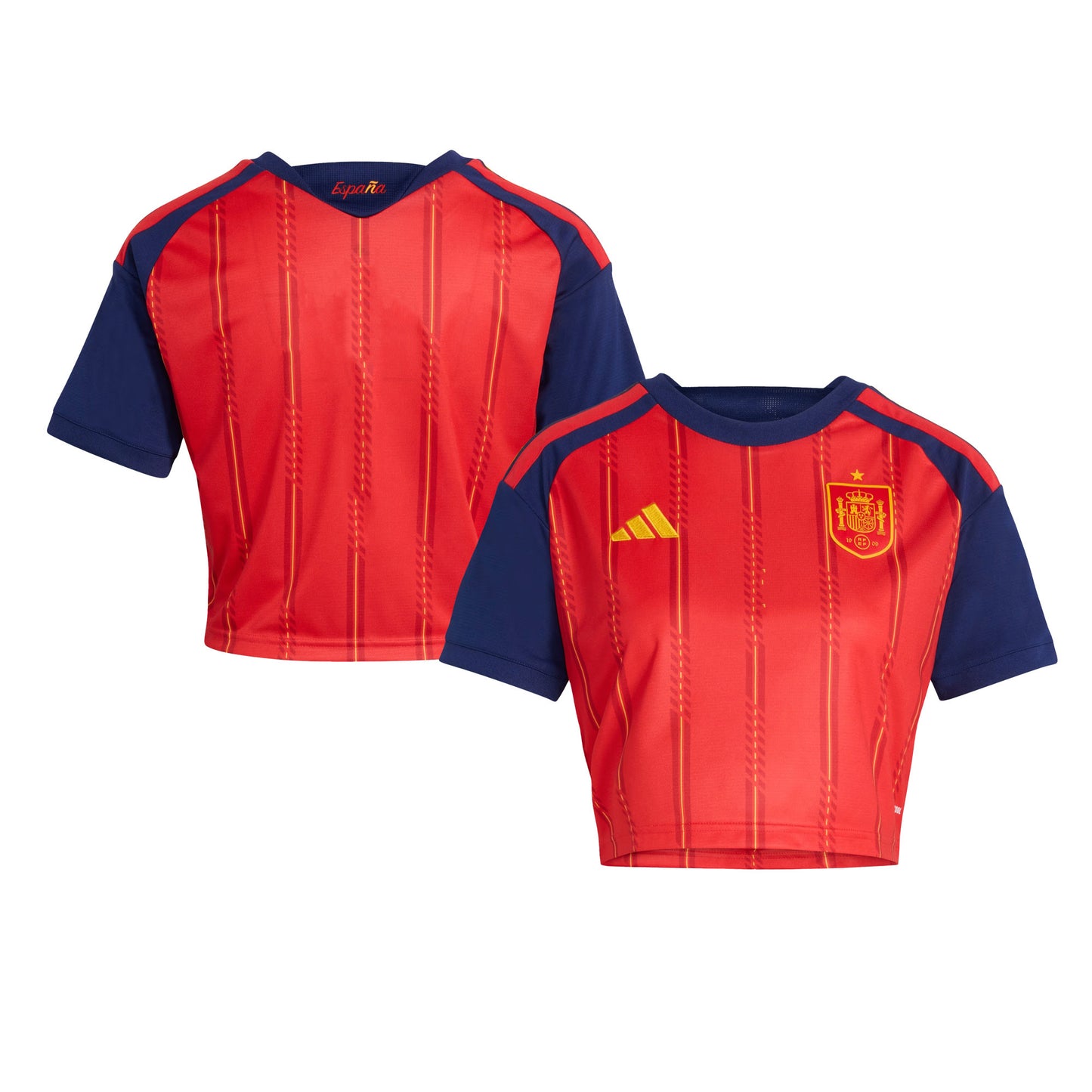 Spain 2026 Home Women's Cropped Jersey - Red