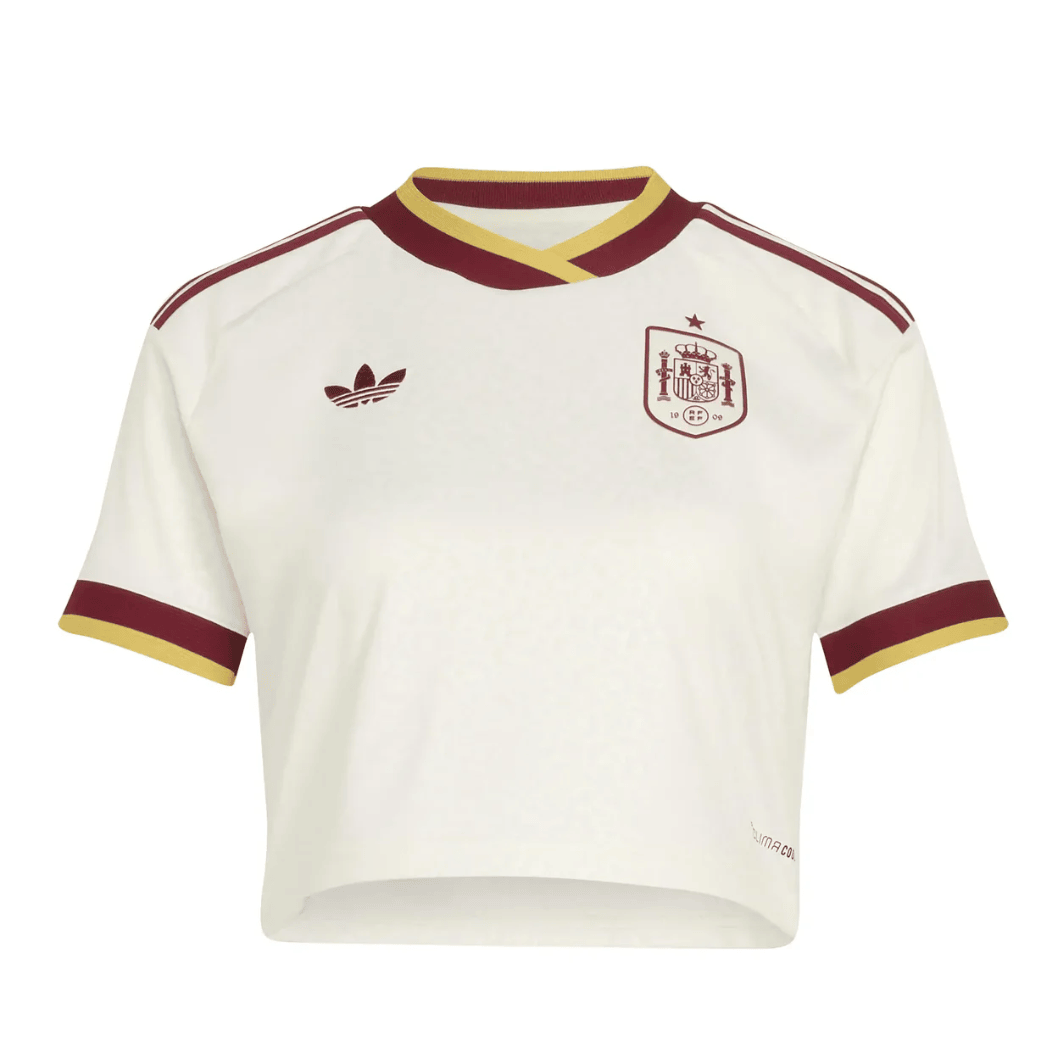 Spain 2026 Away Women's Cropped Jersey - White