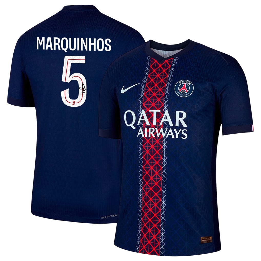 Marquinhos 5 Signature Paris Saint-Germain 25/26 Home Men Jersey - Navy