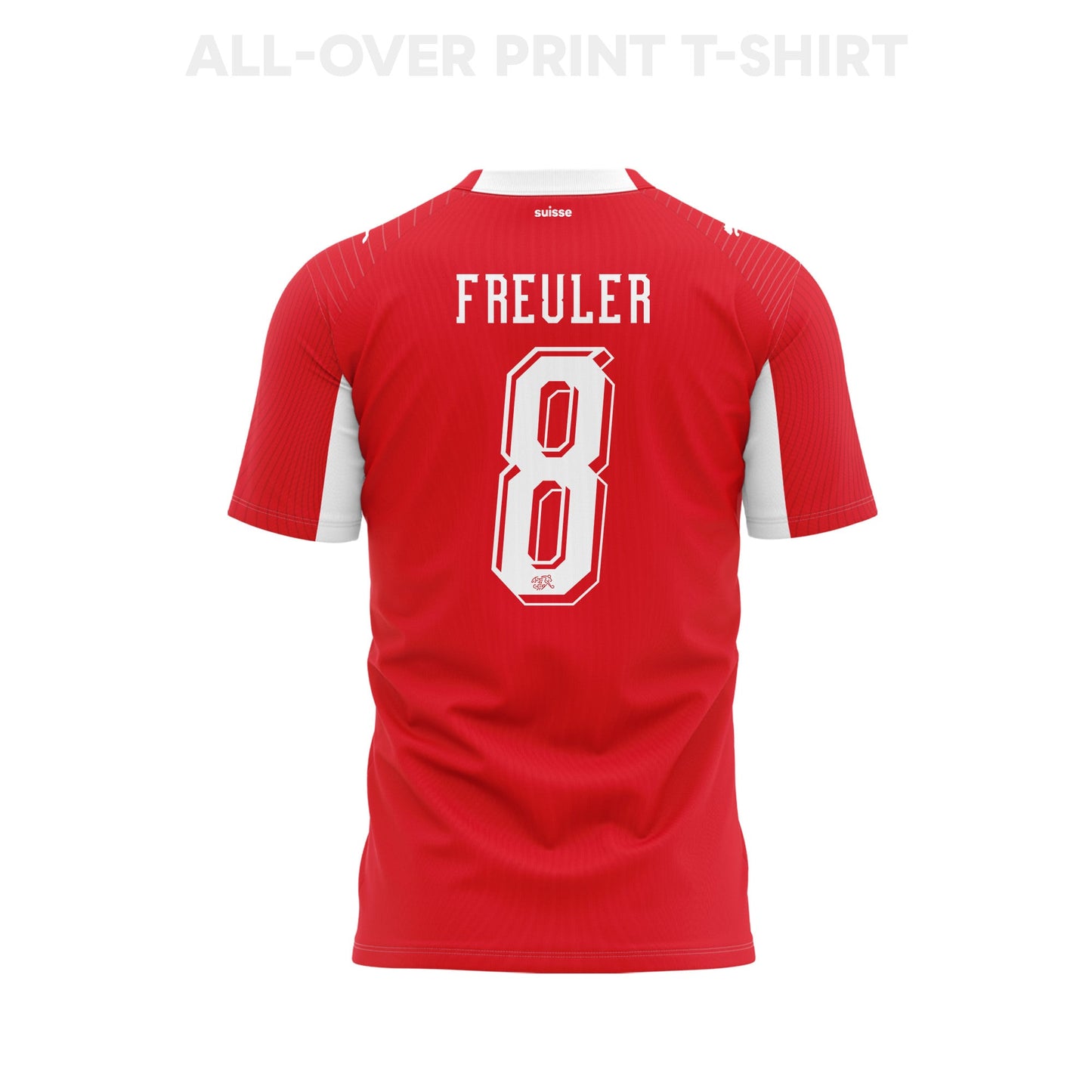 Remo Freuler 8 Youth Switzerland 2026 Home 3D T-shirt Fully Printed – Red