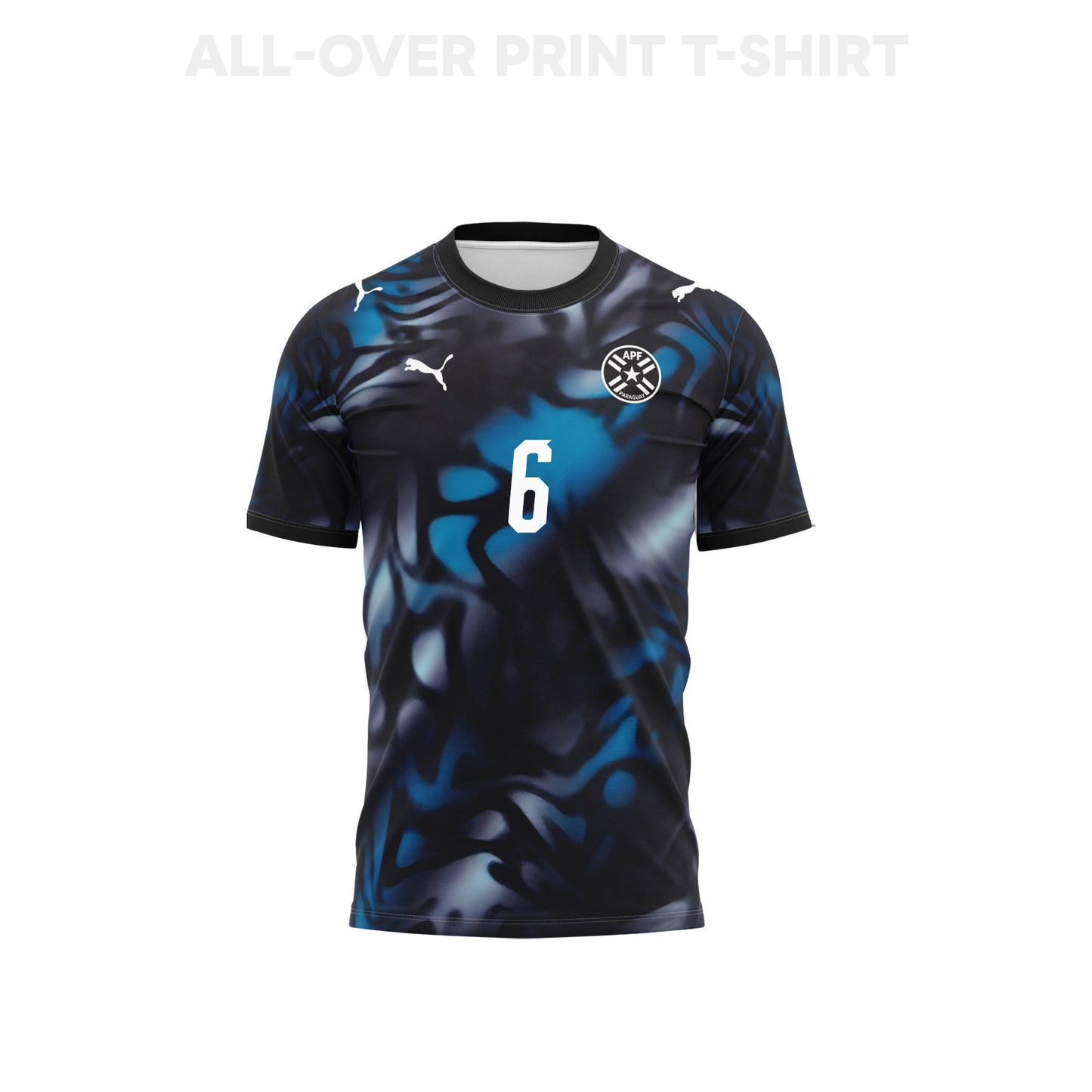 Júnior Alonso 6 Paraguay 2026 Away 3D T-Shirt Fully Printed – Unisex, Navy
