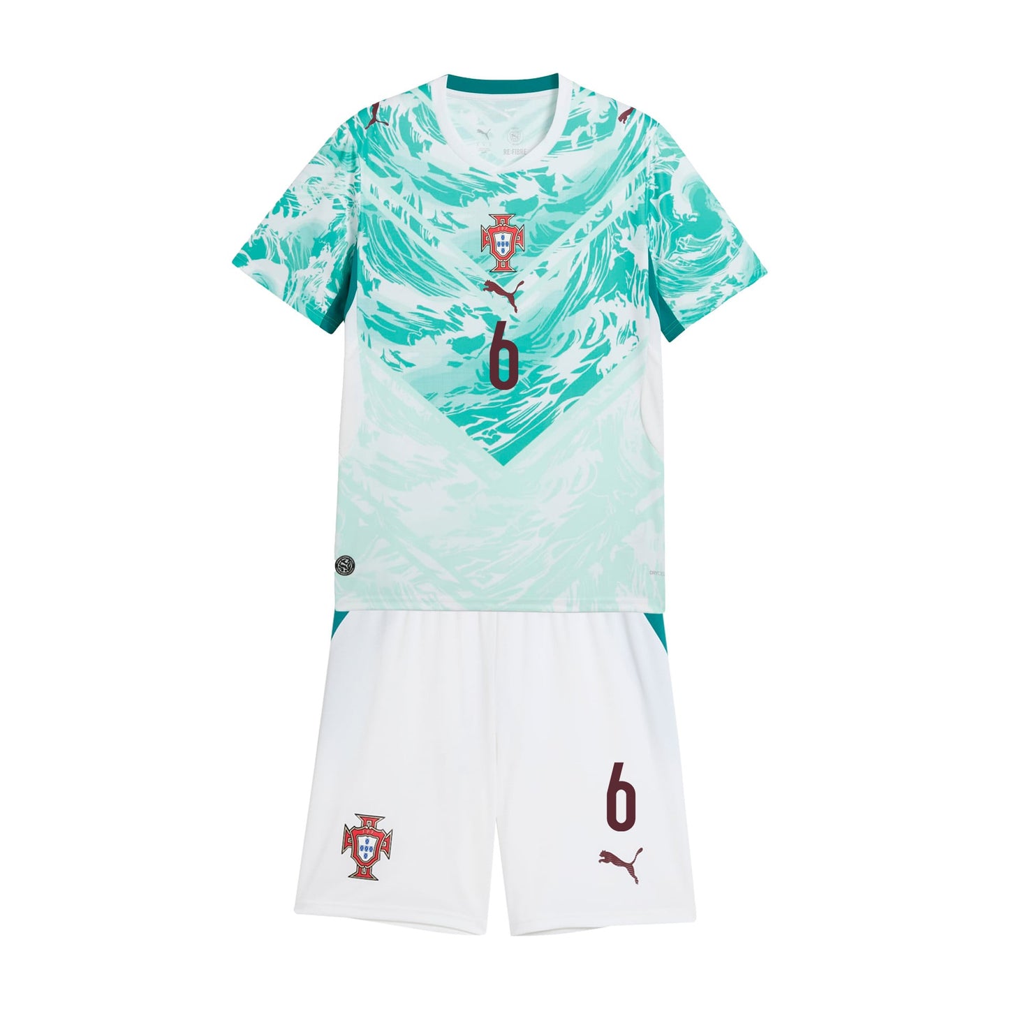 João Palhinha 6 Portugal 2026 Youth Away Jersey & Shorts Set - White