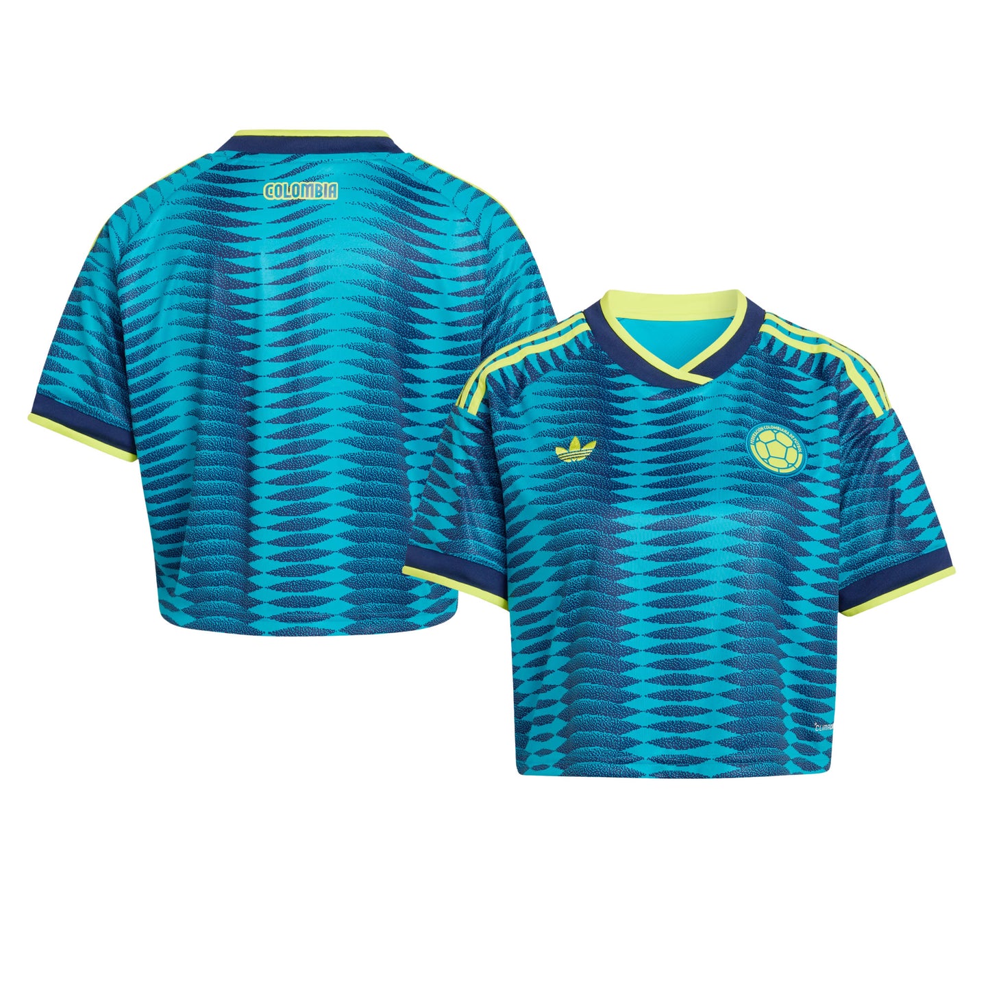 Colombia 2026 Away Women's Cropped Jersey - Turquoise