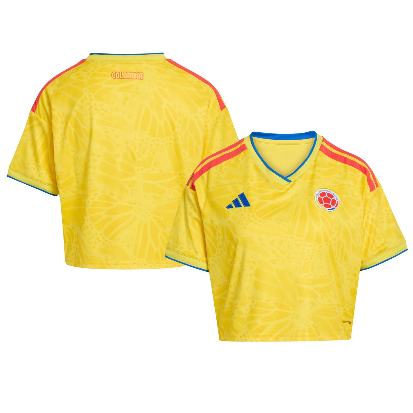 Colombia 2026 Home Women's Cropped Jersey - Yellow
