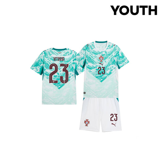 Vitinha 23 Portugal 2026 Youth Away Jersey & Shorts Set - White