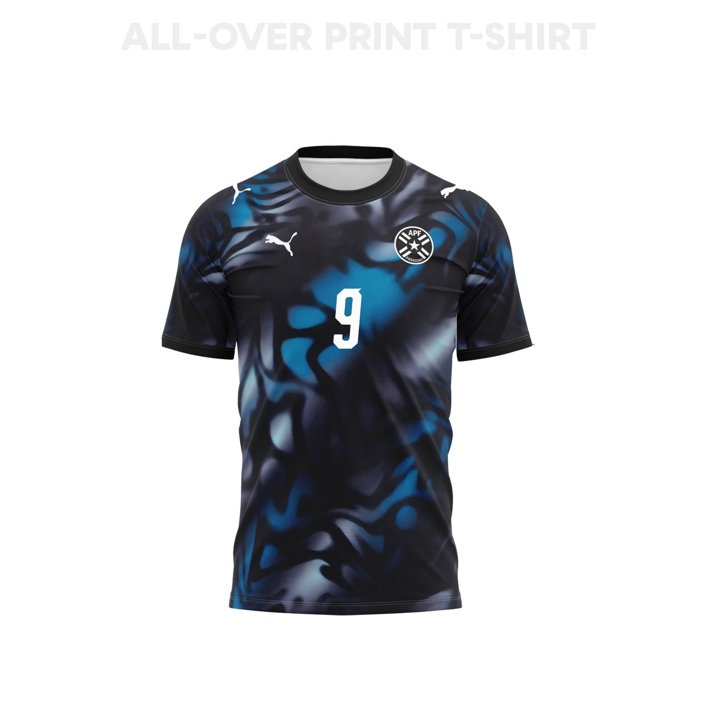 Antonio Sanabria 9 Paraguay 2026 Away 3D T-Shirt Fully Printed – Unisex, Navy