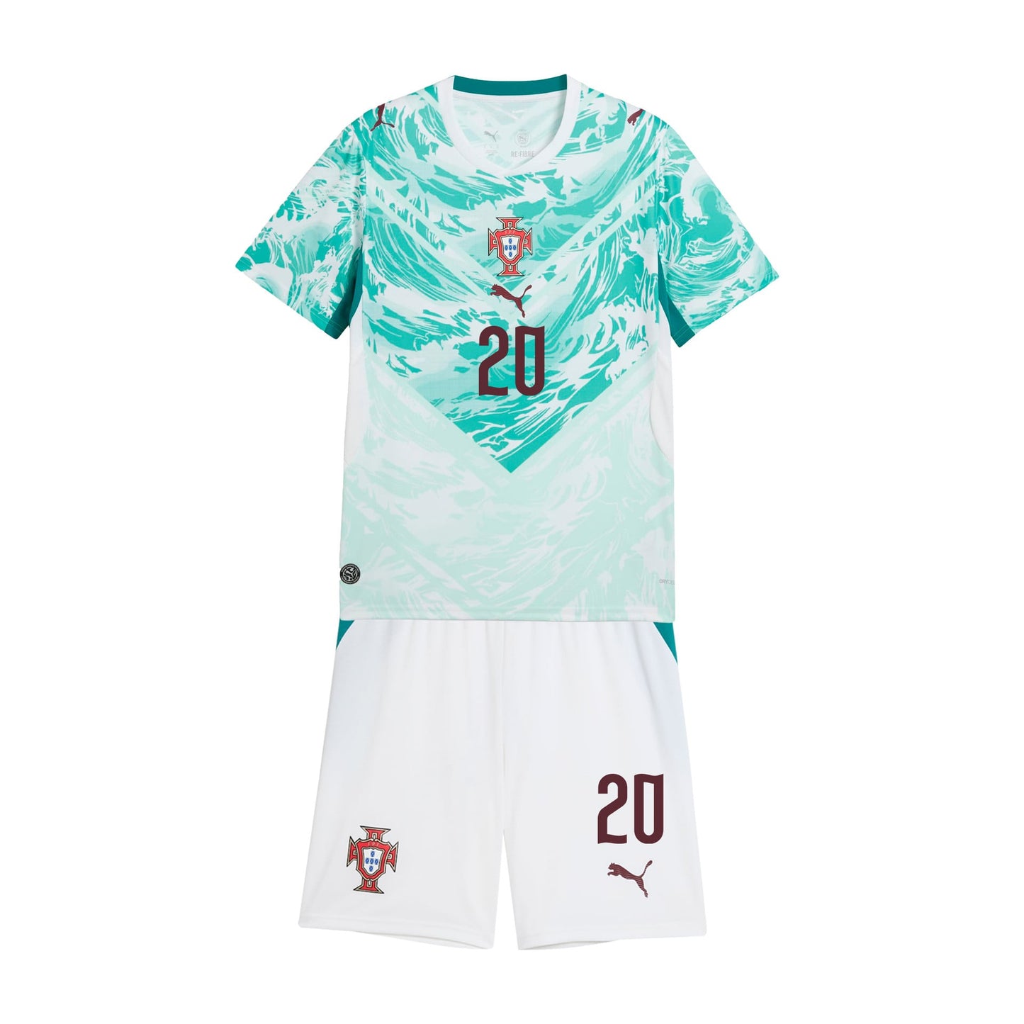 Francisco Conceição 20 Portugal 2026 Youth Away Jersey & Shorts Set - White