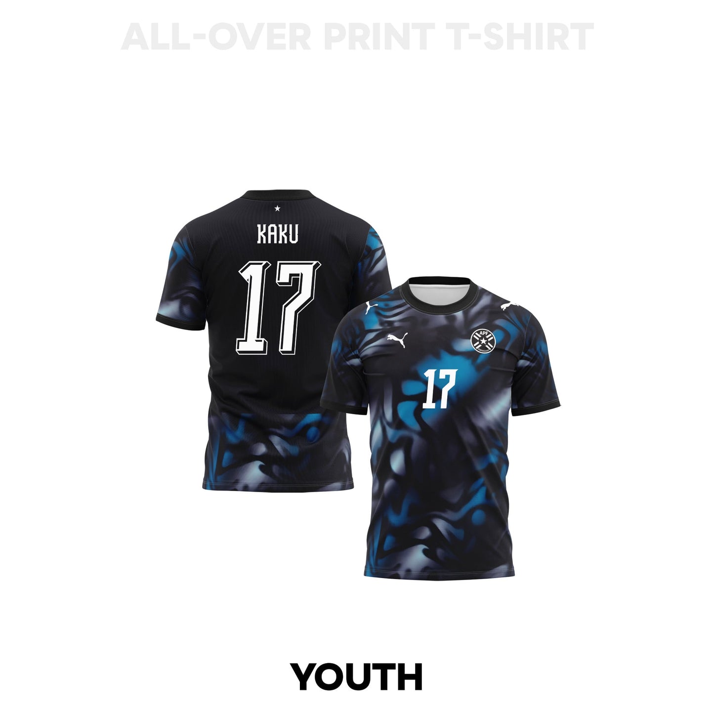 Kaku 17 Youth Paraguay 2026 Away 3D T-shirt Fully Printed – Navy