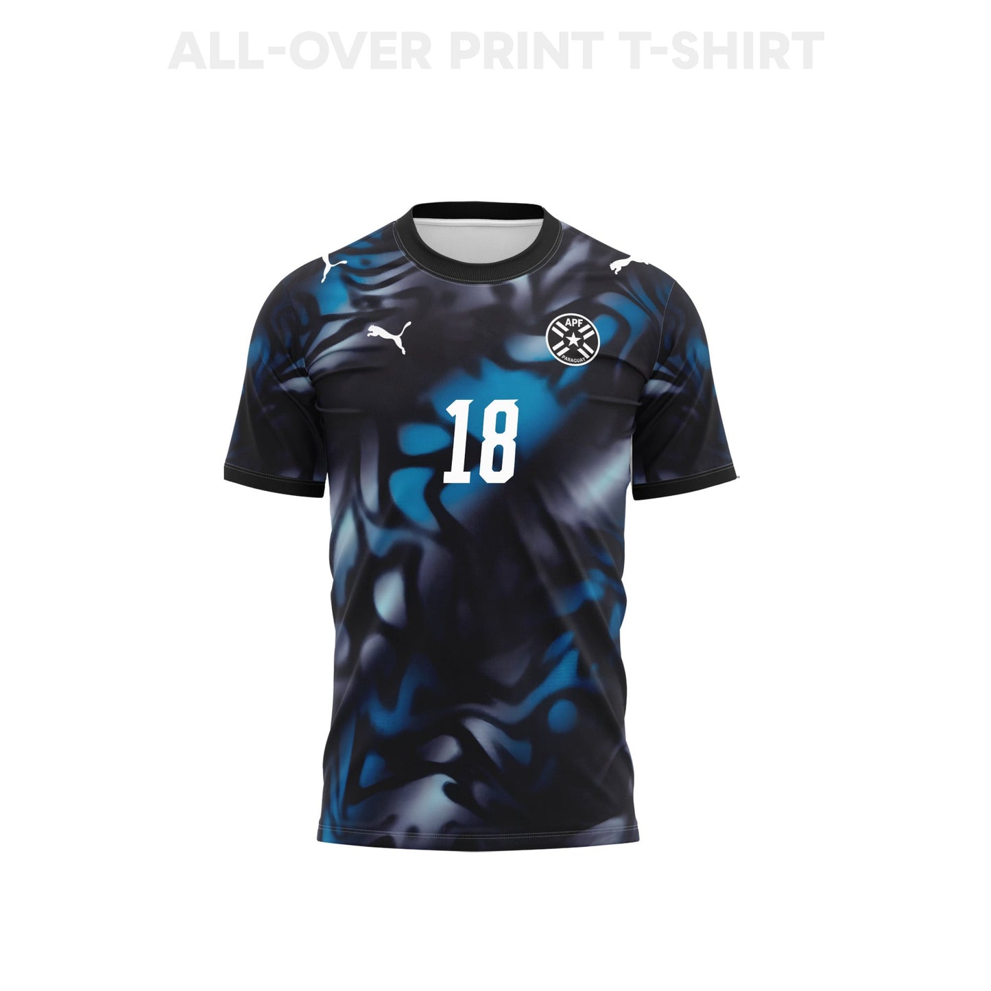 Alex Arce 18 Youth Paraguay 2026 Away 3D T-shirt Fully Printed – Navy