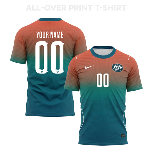 Australia 2026 Away 3D T-Shirt Fully Printed – Personalized – Unisex, Teal