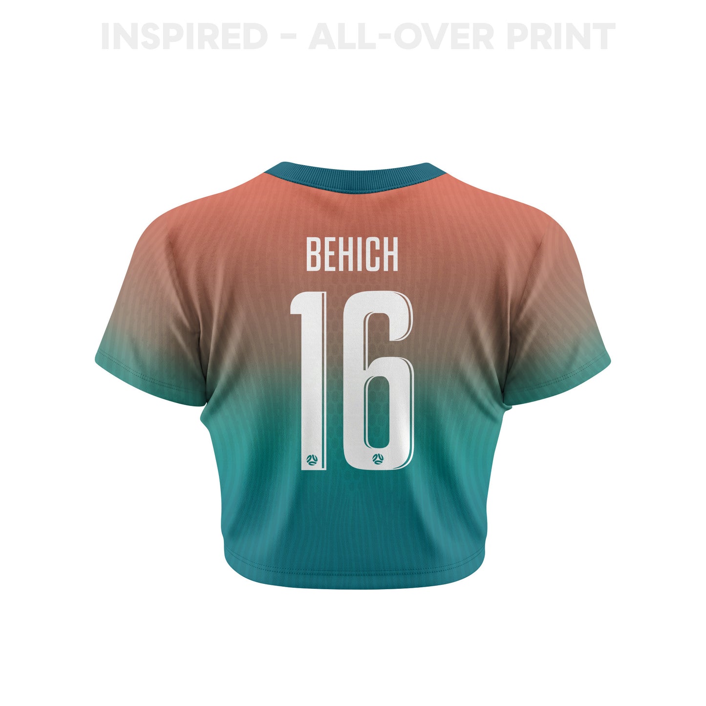 Aziz Behich 16 Australia 2026 Women's Away All-Over Print Cropped Jersey - Green
