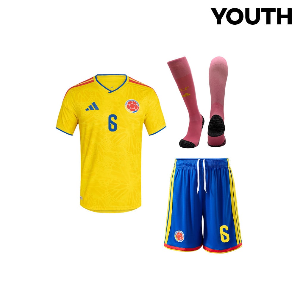 Richard Ríos 6 Colombia 2026 YOUTH Home Kit Set – Yellow