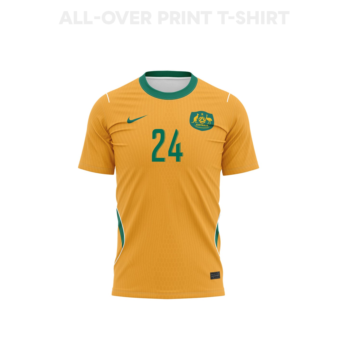 Deni Juric 24 Youth Australia 2026 Home 3D T-shirt Fully Printed – Yellow