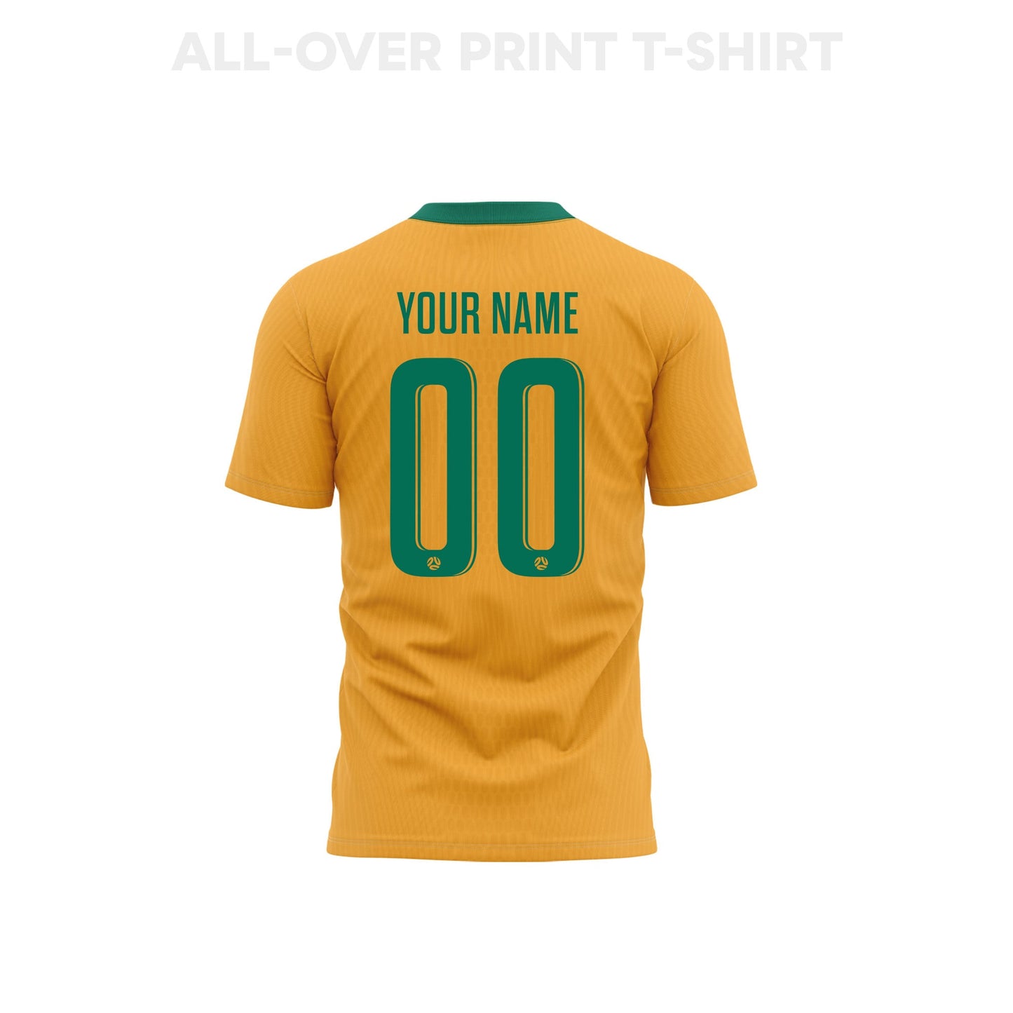 Australia 2026 Home 3D T-Shirt Fully Printed – Personalized – Unisex, Yellow