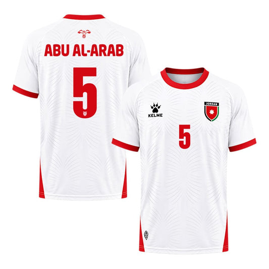 Yazan Abu Al-Arab 5 Jordan 2026 Home Jersey - White, Men