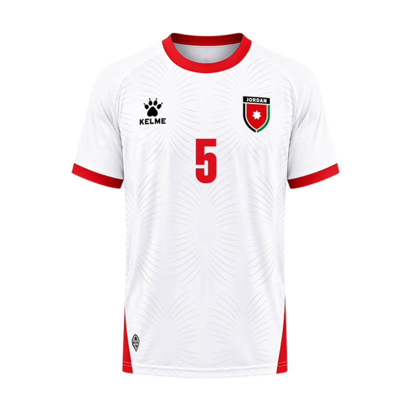 Yazan Abu Al-Arab 5 Jordan 2026 Home Jersey - White, Men