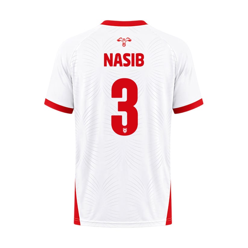 Abdallah Nasib 3 Jordan 2026 Home Jersey - White, Men