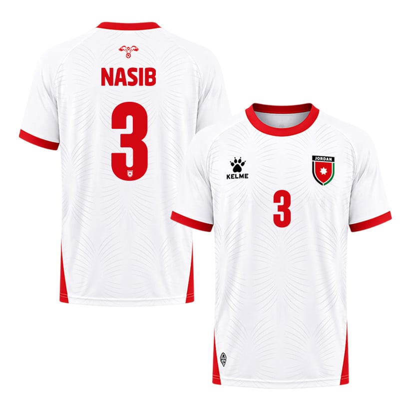 Abdallah Nasib 3 Jordan 2026 Home Jersey - White, Men