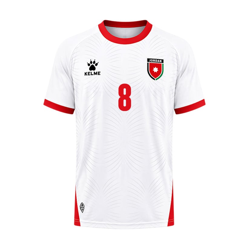 Noor Al-Rawabdeh 8 Jordan 2026 Home Jersey - White, Men