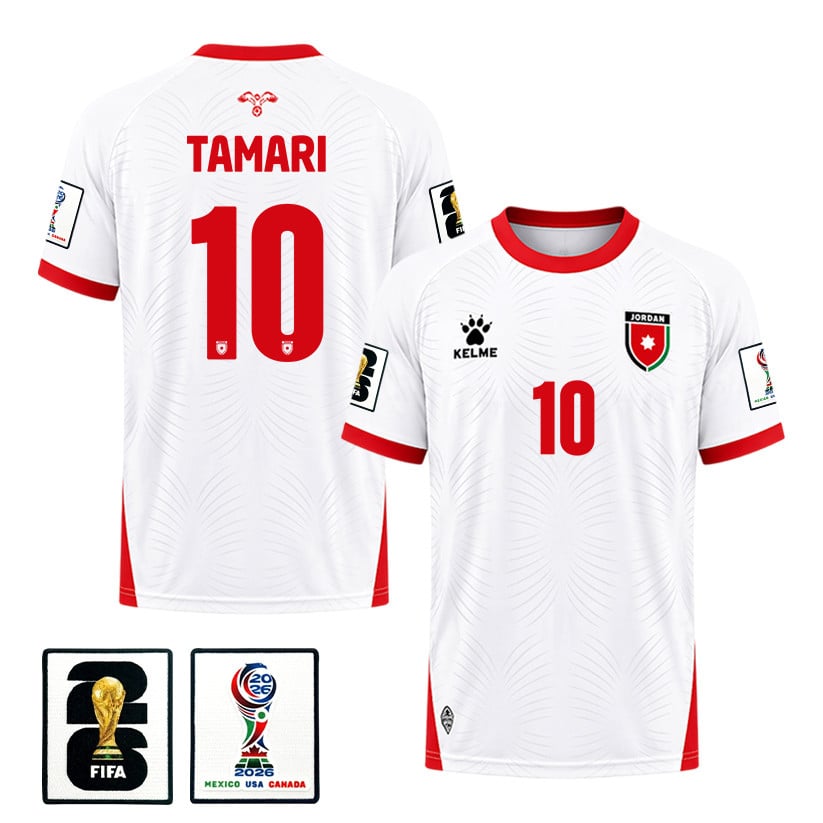 Mousa Tamari 10 Jordan 2026 Home Jersey - White, Men