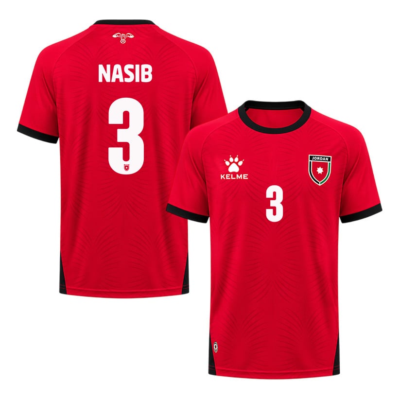 Abdallah Nasib 3 Jordan 2026 Away Jersey - Red, Men
