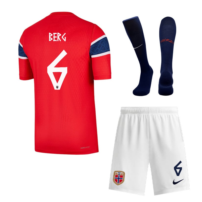Patrick Berg 6 Norway 2026 Home Men Kit Set – Red