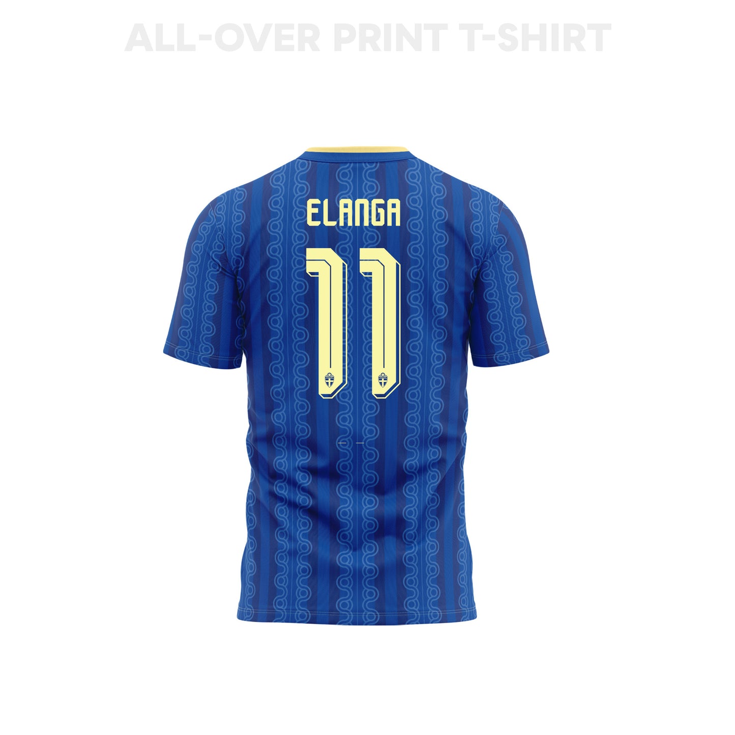Anthony Elanga 11 Sweden 2026 Away 3D T-Shirt Fully Printed – Unisex, Blue