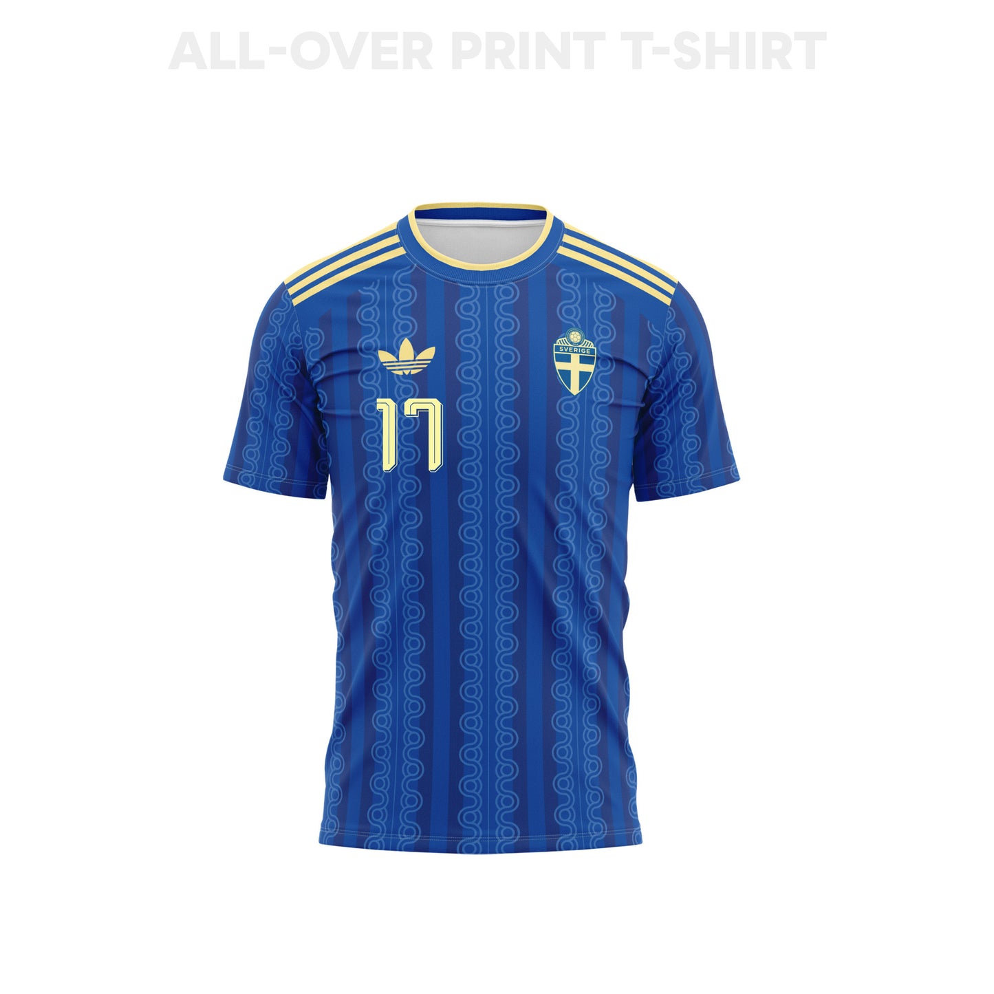 Viktor Gyoekeres 17 Sweden 2026 Away 3D T-Shirt Fully Printed – Unisex, Blue
