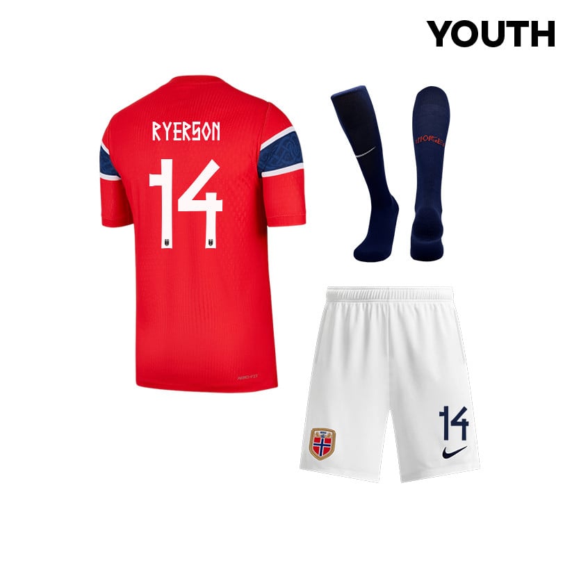 Julian Ryerson 14 Norway 2026 YOUTH Home Kit Set – Red