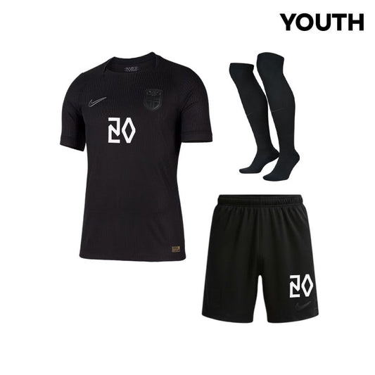 Antonio Nusa 20 Norway 2026 YOUTH Away Kit Set – Black
