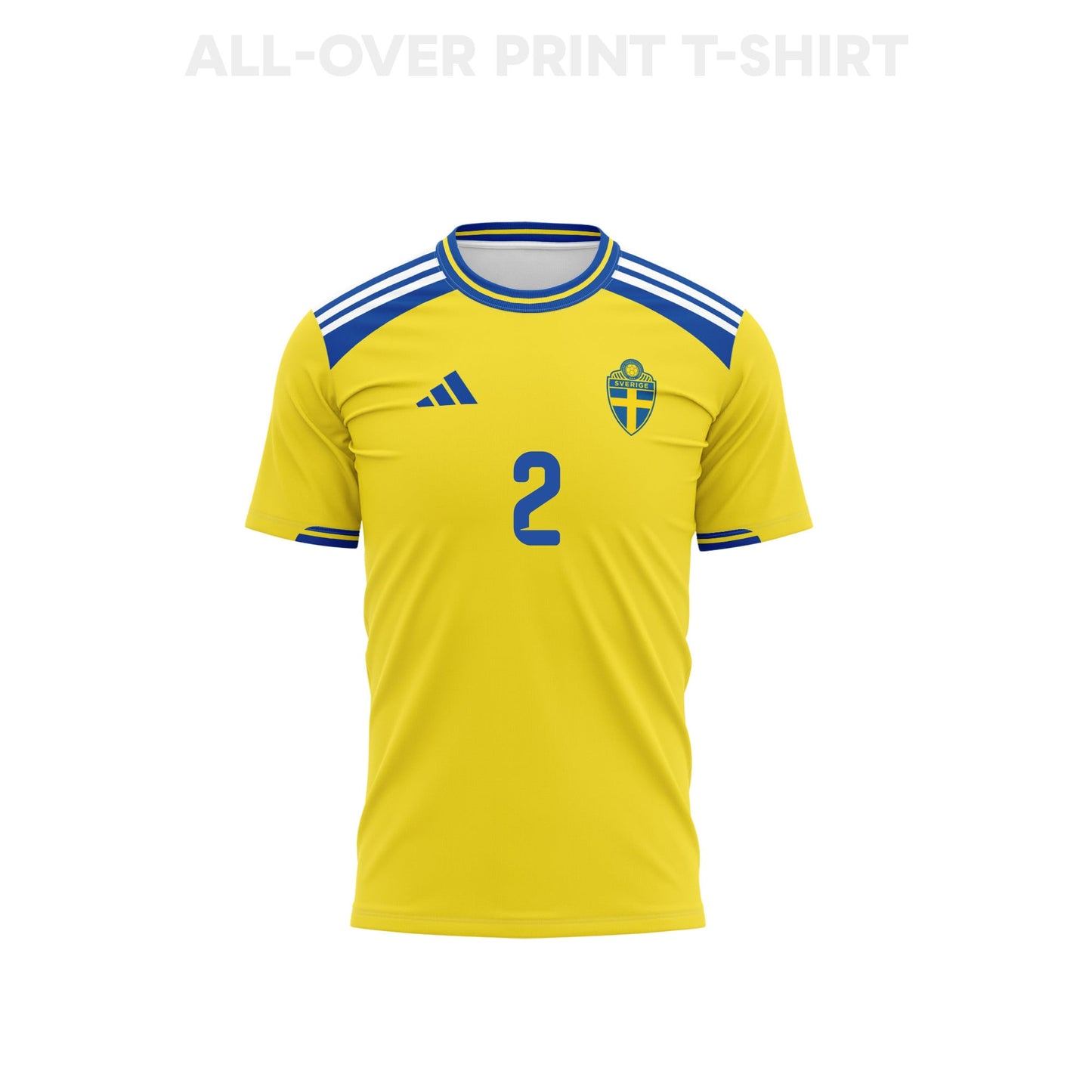 Gustaf Lagerbielke 2 Youth Sweden 2026 Home 3D T-shirt Fully Printed – Yellow