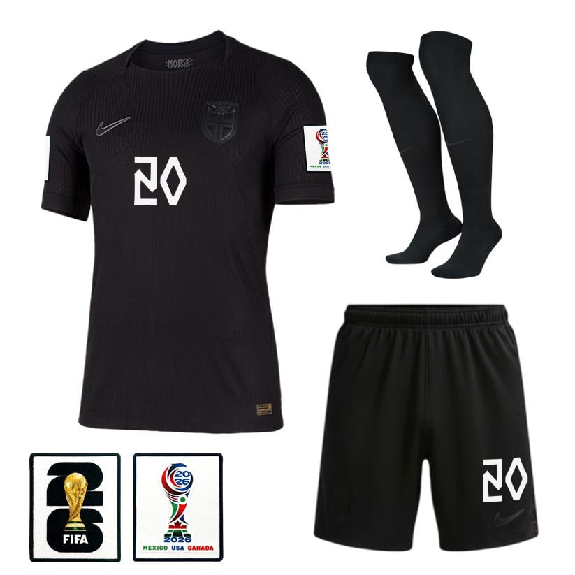 Andreas Schjelderup 20 Norway 2026 Away Men Kit Set – Black