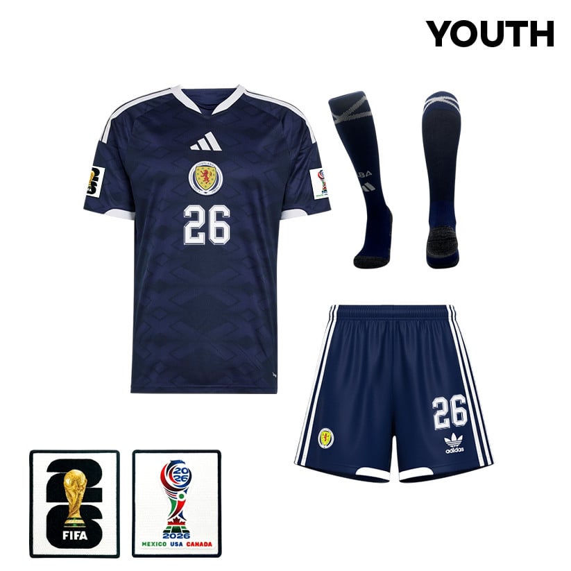 Scott McKenna 26 Scotland 2026 YOUTH Home Kit Set – Navy