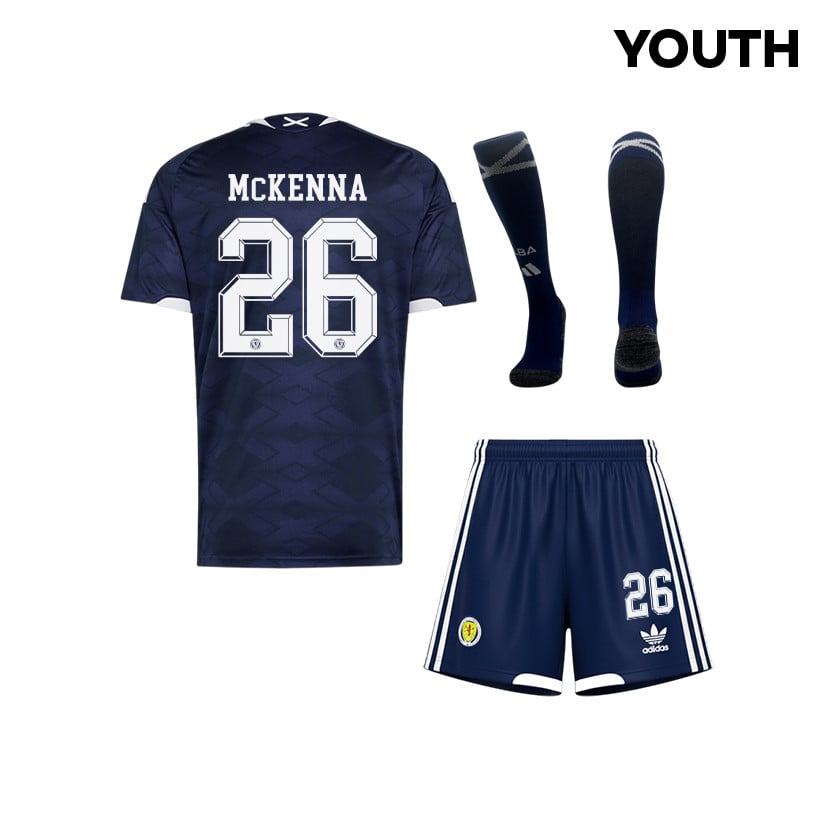 Scott McKenna 26 Scotland 2026 YOUTH Home Kit Set – Navy