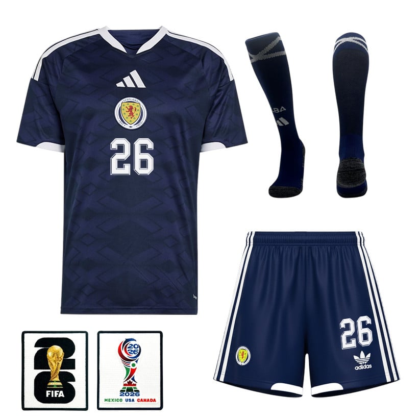 Scott McKenna 26 Scotland 2026 Home Men Kit Set – Navy