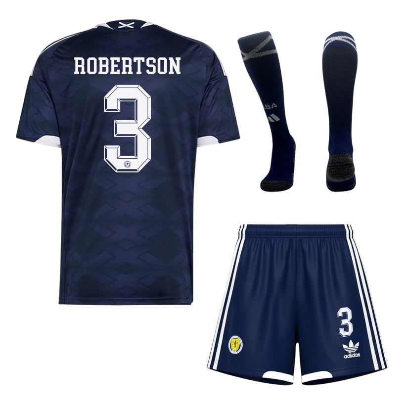 Andrew Robertson 3 Scotland 2026 Home Men Kit Set – Navy