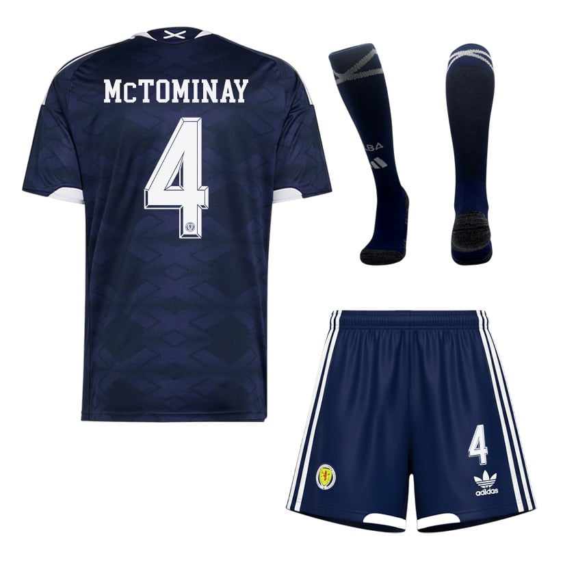Scott McTominay 4 Scotland 2026 Home Men Kit Set – Navy