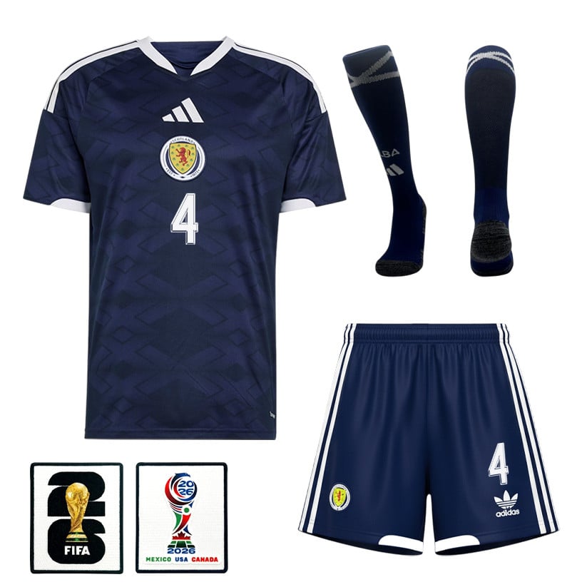 Scott McTominay 4 Scotland 2026 Home Men Kit Set – Navy