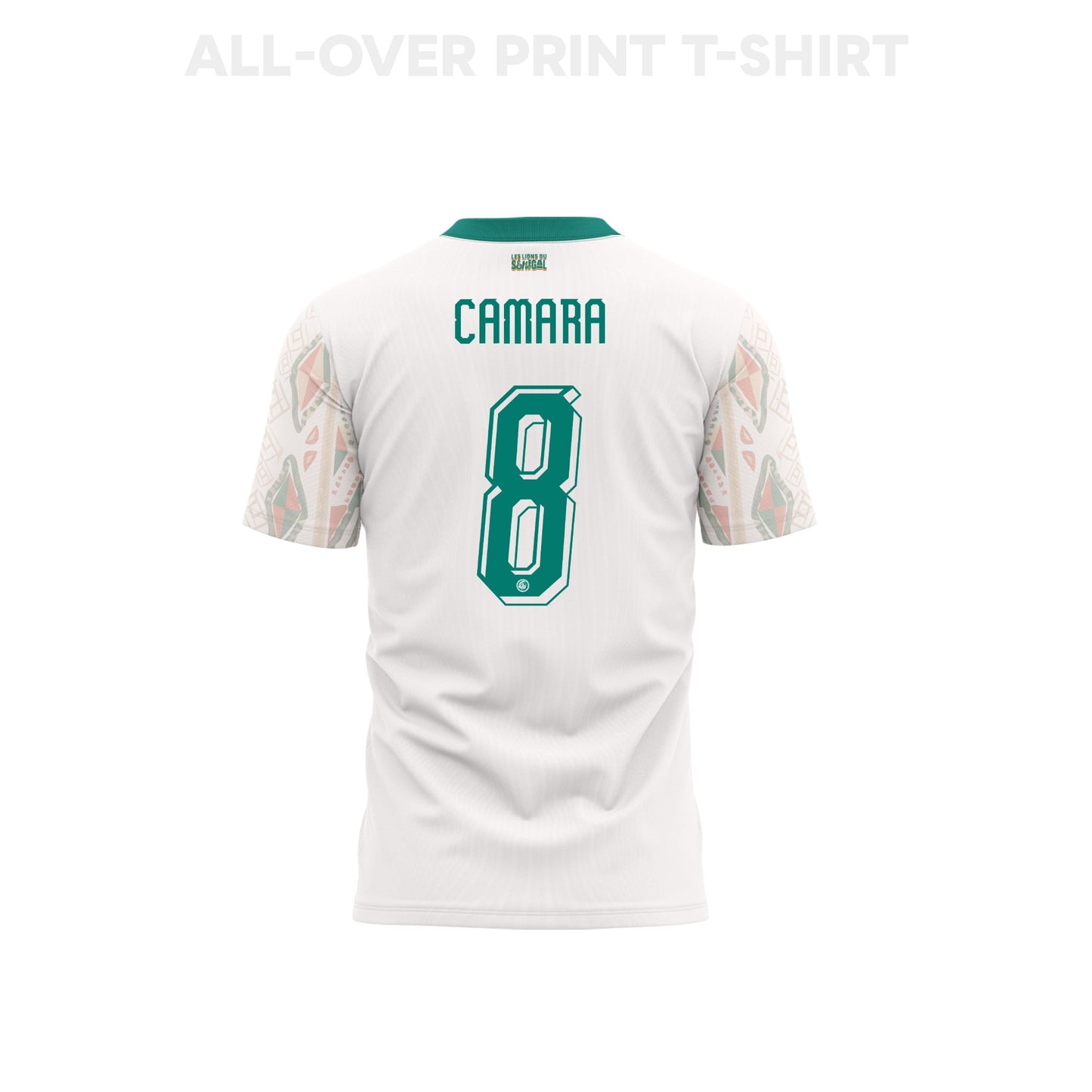 Lamine Camara 8 Youth Senegal 2026 Home 3D T-shirt Fully Printed – White