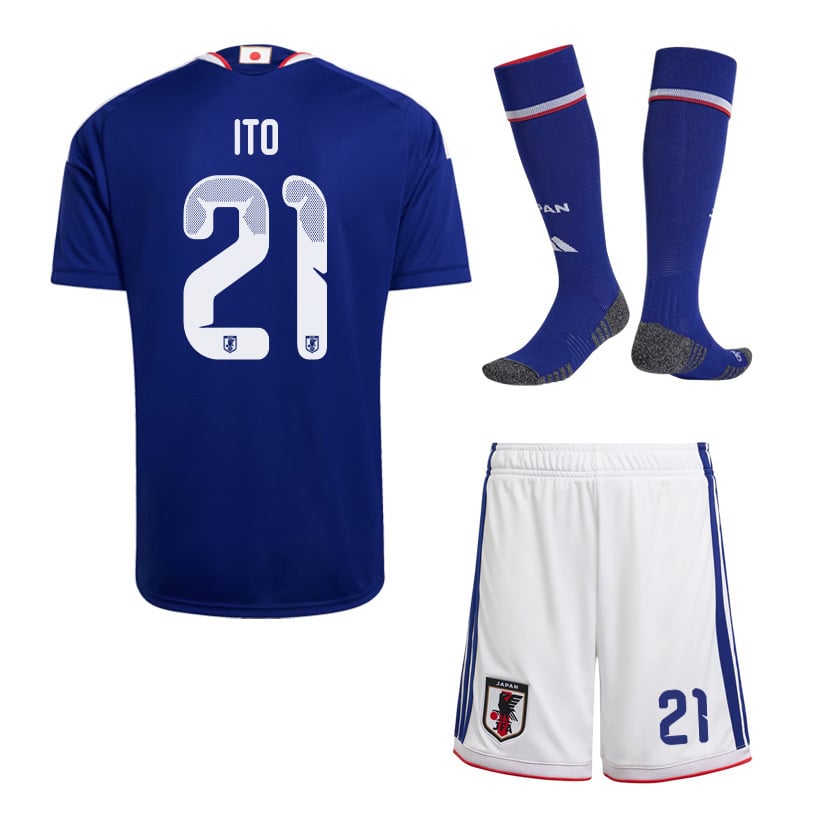 Hiroki Ito 21 Japan 2026 Home Men Kit Set – Blue/White